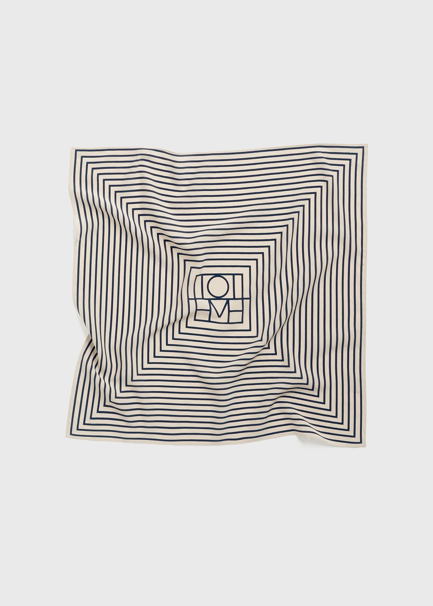 Signature monogram silk scarf crème - Image 6